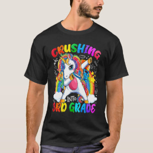T-shirt Crusher En 3E Année Unicorne Premier Jour De Schoo