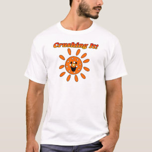 T-shirt Crusher It - Orange Sunshine Pickleball Light