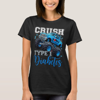 T-shirt Cruype 1 Connaissance du diabète Guerrier Monster 
