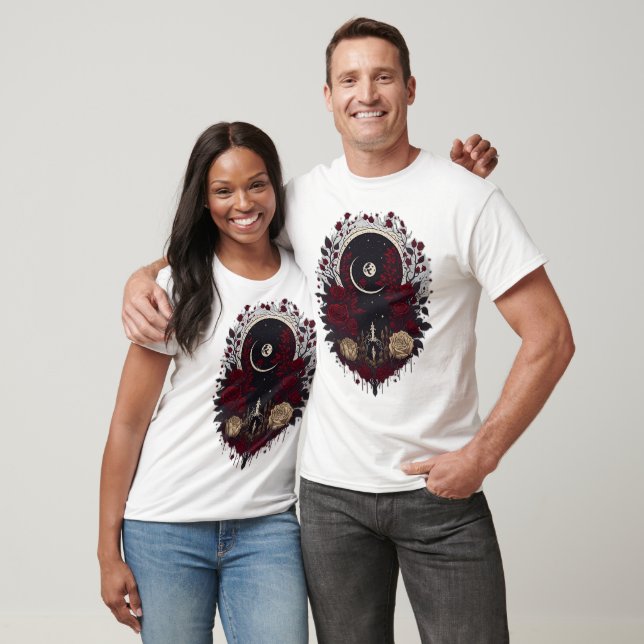T-shirt Cruz gótica tatutaje 49 (Unisexe)