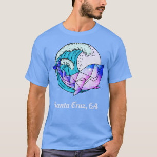 T-shirt Cruz Père Noël CA Peinture japonaise Géométrique O
