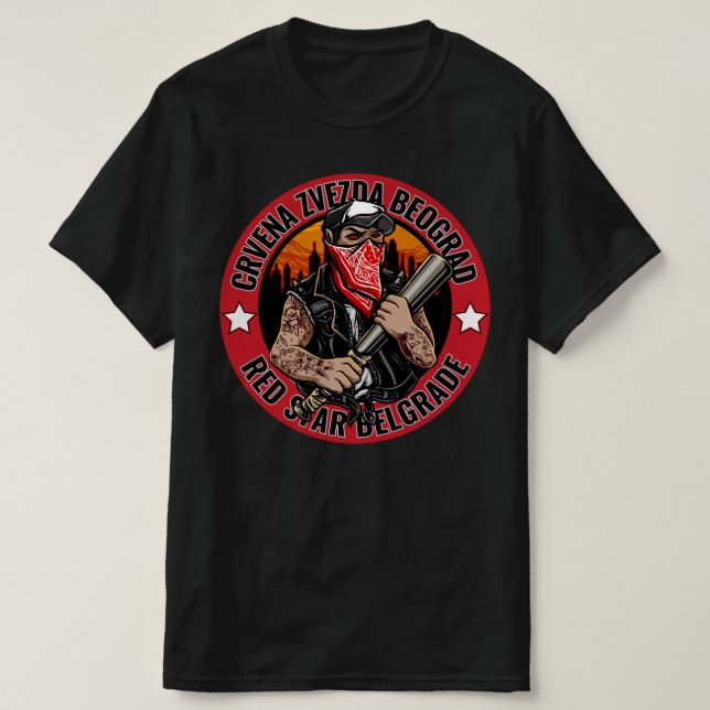 T-shirt Crvena Zvezda Beograd / Star rouge Belgrade (Design devant)