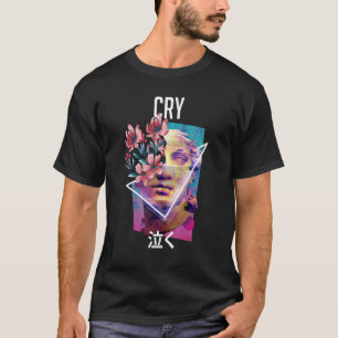 T-shirt Cry Vaporwave esthétique Japonaise E Girl