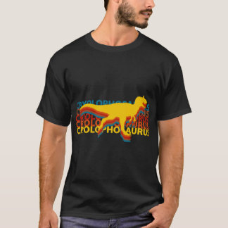 T-shirt Cryolophosaurus Dinosaures Répétition Vintage