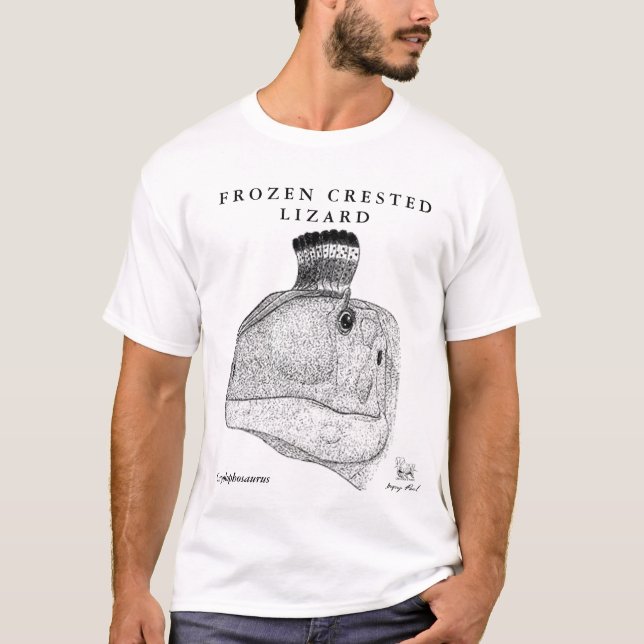 T-shirt Cryolophosaurus Gregory Paul de chemise de (Devant)