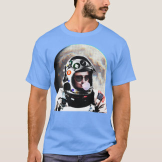 T-shirt Crypto Astronaut Moona Lisa esthétique pince
