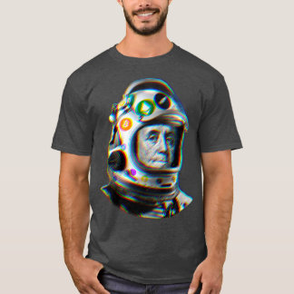 T-shirt Crypto Benjamin Cyber Space Astronaut Miner Gliter