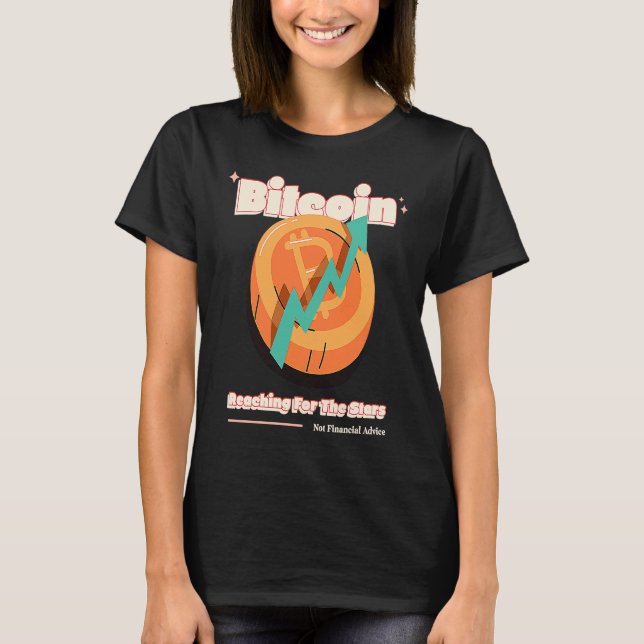 T-shirt Crypto Bitcoin Not Financial Advice Blockchain Fan (Devant)