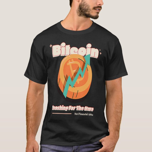 T-shirt Crypto Bitcoin Not Financial Advice Blockchain Fan (Devant)