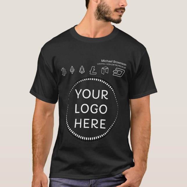 T-shirt Crypto Coin Entrepreneur Bitcoin Accepter artiste  (Devant)