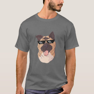 T-shirt Crypto Doge Akita Chib Coins Tenir À La Lune