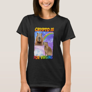 T-shirt Crypto Est Pour Virgins Capybara