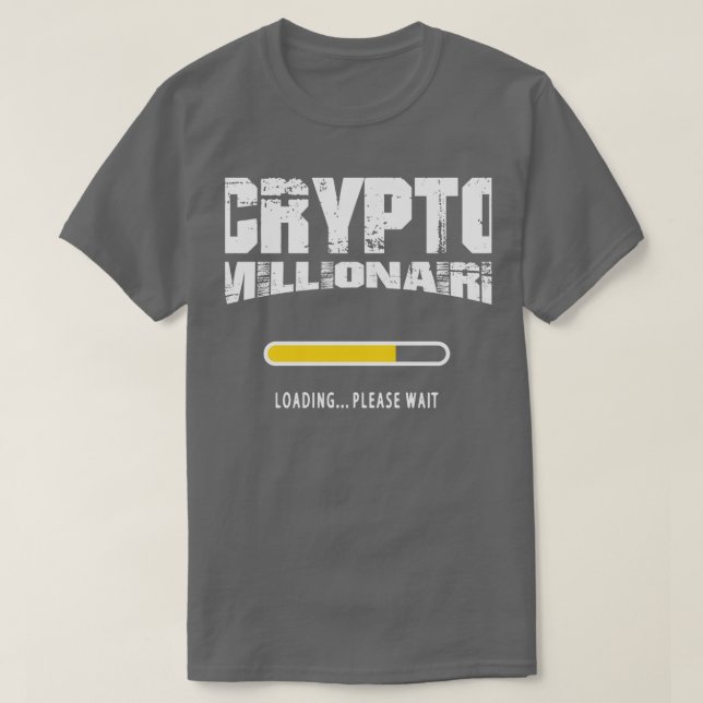 T-shirt Crypto millionnaire blockchain trading (Design devant)