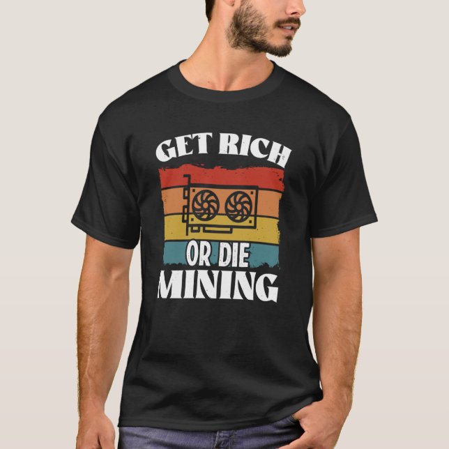 T-shirt Crypto Miner Cryptocurrency Blockchain Technology  (Devant)