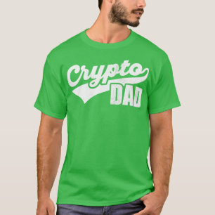 T-shirt Crypto Papa Cool Fête des pères athlétique Vintage
