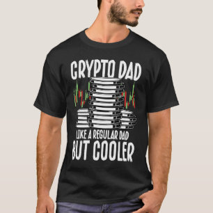 T-shirt Crypto Papa Cryptomonnaie Blockchain Trader Best D