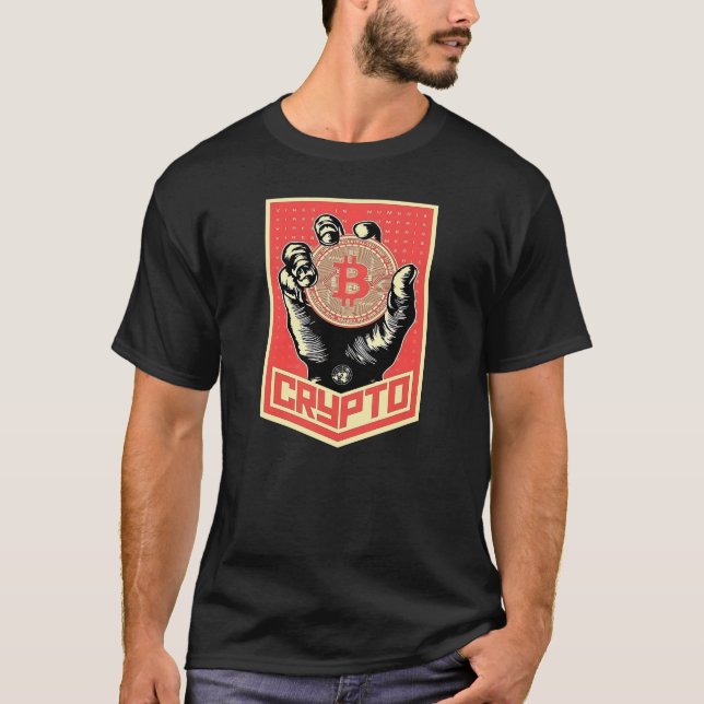 T-shirt Crypto Revolution Art (Devant)