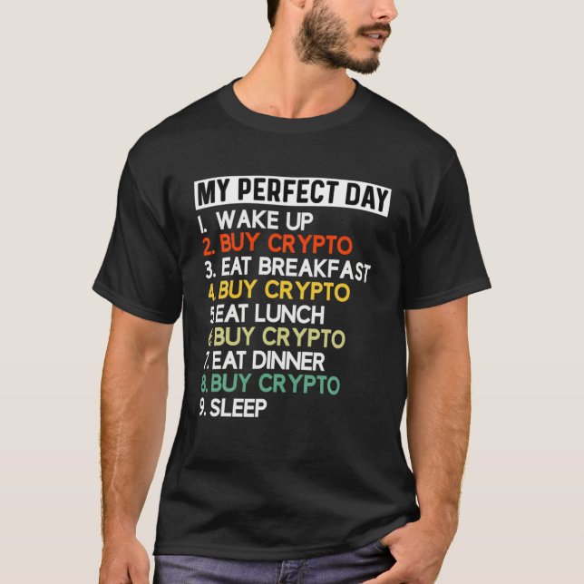 T-shirt Crypto Tenir Investisseur Millionaire Trader Bloca (Devant)