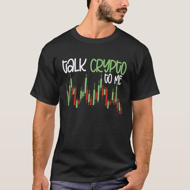 T-shirt Crypto Trader Cryptocurrency Blockchain Hodl Candl (Devant)