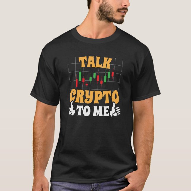 T-shirt Crypto Trader Cryptocurrency Blockchain Hodl Candl (Devant)