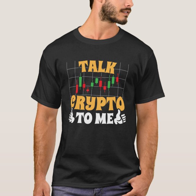 T-shirt Crypto Trader Cryptocurrency Blockchain Hodl Candl (Devant)