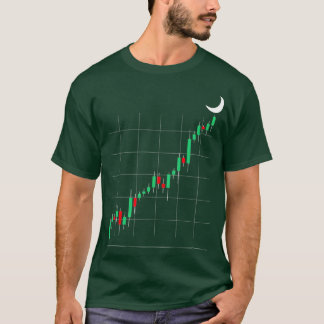 T-shirt Crypto Trading Vers Les Chandeliers Lune