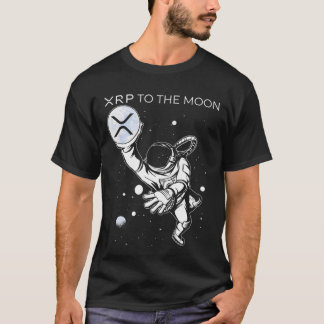 T-shirt Crypto XRP Ripple to the Moon Internet Money coins