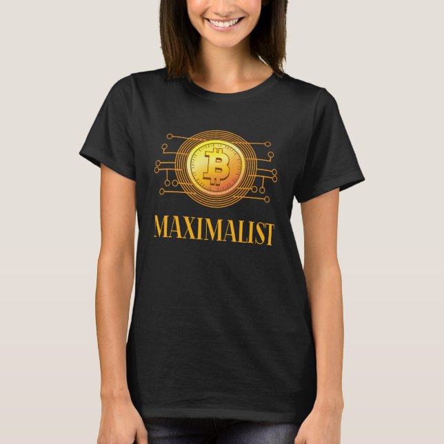 T-shirt Cryptocurrency Bitcoin Maximalist  Blockchain (Devant)