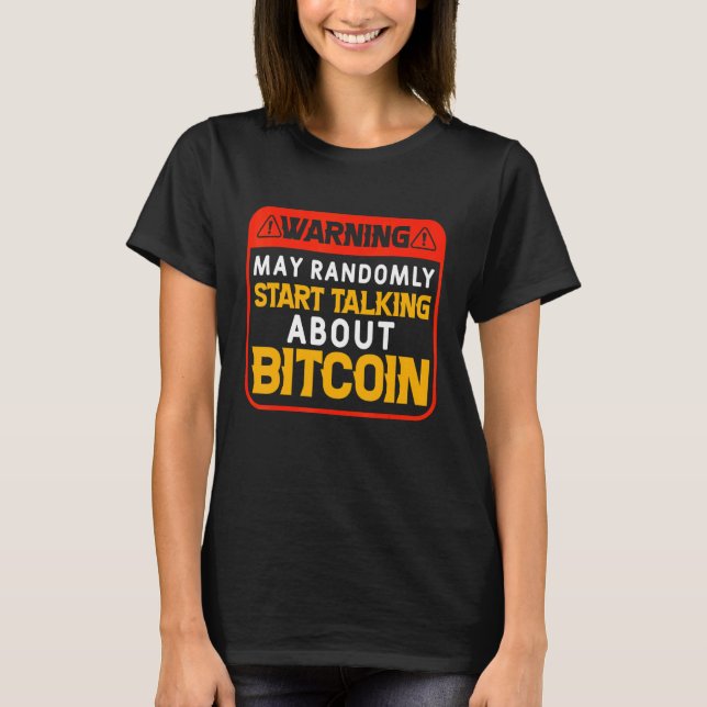 T-shirt Cryptocurrency Blockchain Bitcoin Coin For Stock M (Devant)