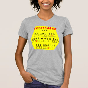 T-shirt Cryptogramme jaune
