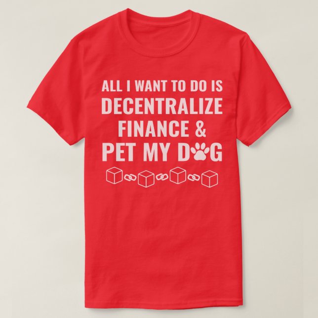 T-shirt Cryptomonnaie Blockchain Ether ETH Décentraliser F (Design devant)