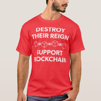 T-shirt Cryptomonnaie Support Blockchain Ethereum Ether E