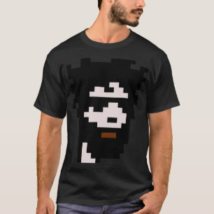 T-shirt CryptoPunk 15 Homme avec barbe et lunettes de sole