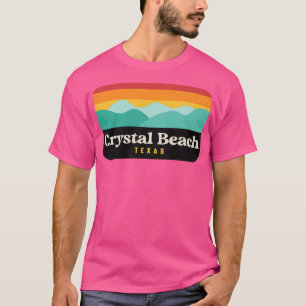T-shirt Crystal Beach Texas Bolivar Péninsule Pêche