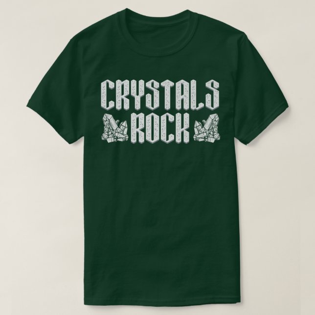 T-shirt Crystals Plus Durs Que Rock Éléments De Pierre Cry (Design devant)