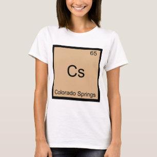 T-shirt Cs - Tee du symbole de l'élément de chimie de Colo