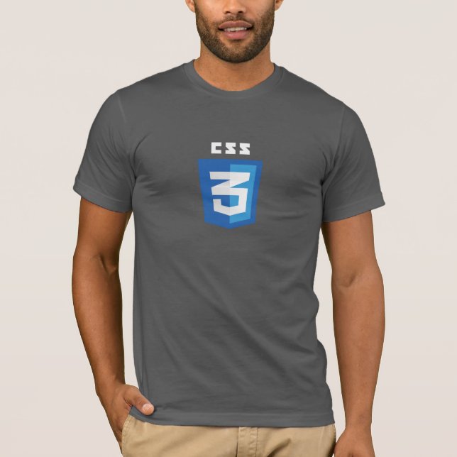 T-shirt CSS3 (gris) (Devant)