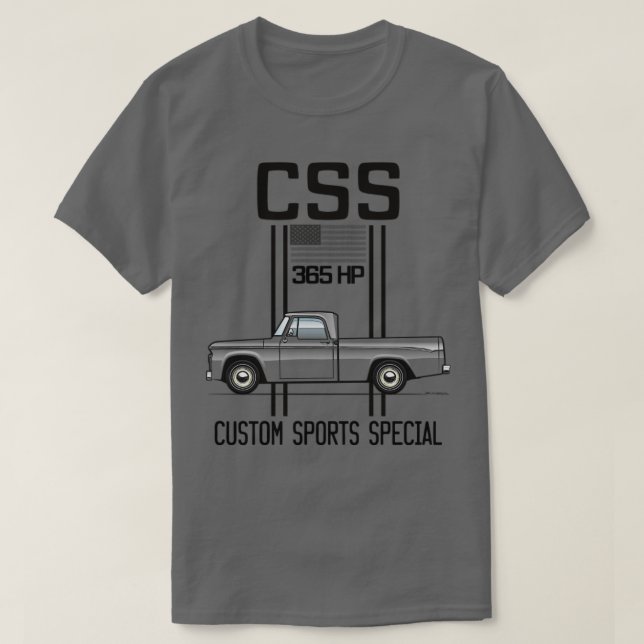 T-shirt CSS multicolore (Design devant)