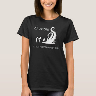 T-shirt Cthulhu Attention Ne piquez pas les profonds