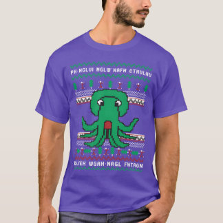 T-shirt Cthulhu laide de Noël Sweet Funny Noël ret