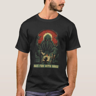T-shirt Cthulhu Necronomicon Citation Horreur cosmique Cth