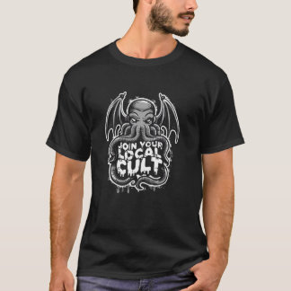 T-shirt Cthulhu Rejoignez Votre Culte Local, Horro Cosmiqu