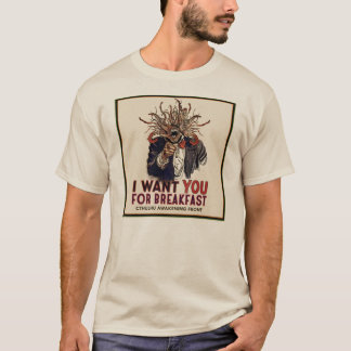 T-shirt Cthulhu réveillant l'avant