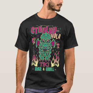T-shirt Cthulhu Tiki Bar Cute Déplaisante Hawaiian Love Cr