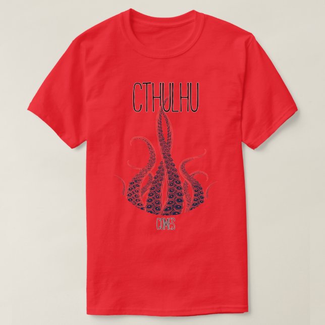 T-shirt Cthulhu vient (Design devant)