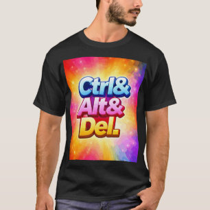 T-shirt ctrl alt del geek