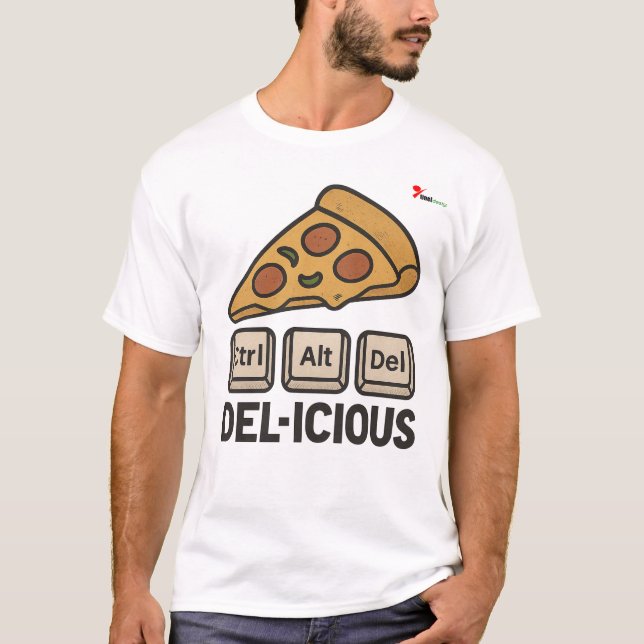 T-shirt Ctrl + Alt + Del-icieux (Devant)