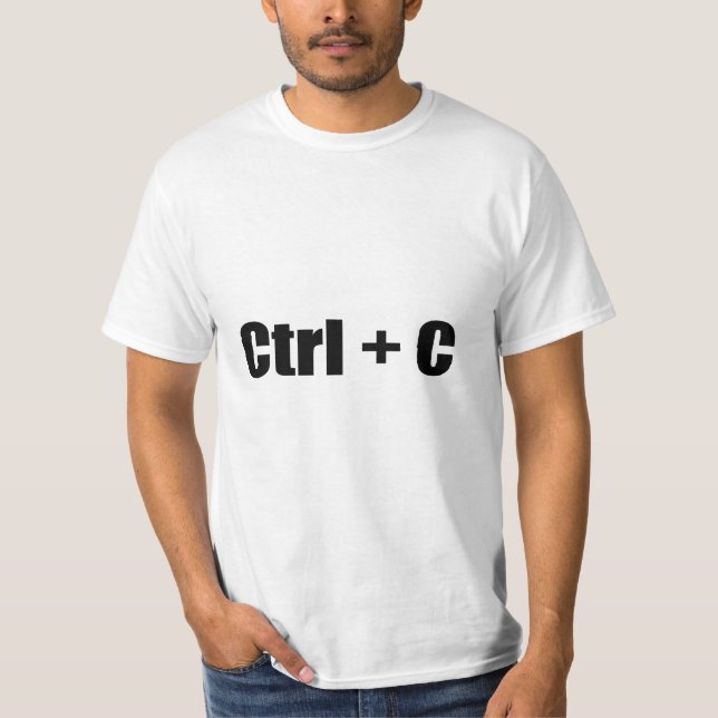 T-SHIRT CTRL + C (Devant)