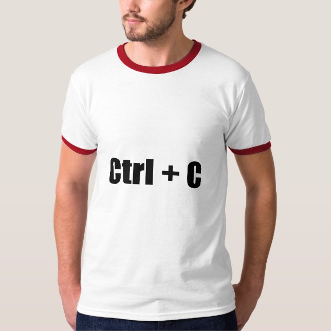 T-SHIRT CTRL + C (Devant)