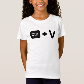 T-Shirt CTRL C CTRL V/Famille/Papa Maman Et Moi/Amusant